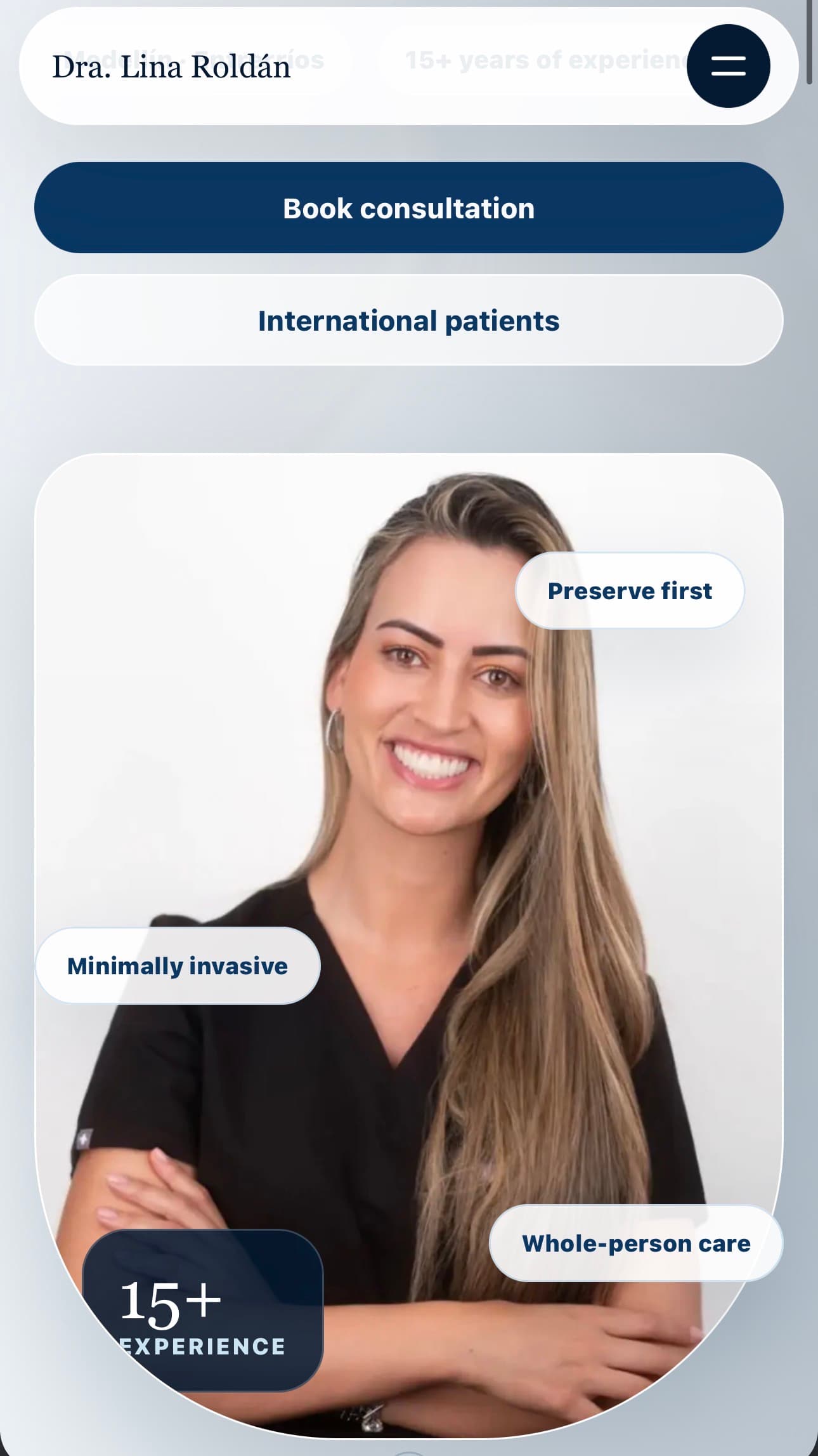 Dr Lina mobile website